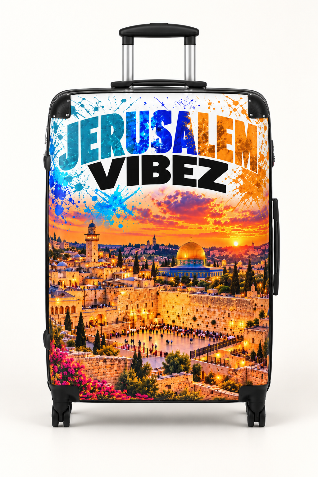 Jerusalem Vibez Suitcase | Scenic Dome of the Rock Travel Luggage