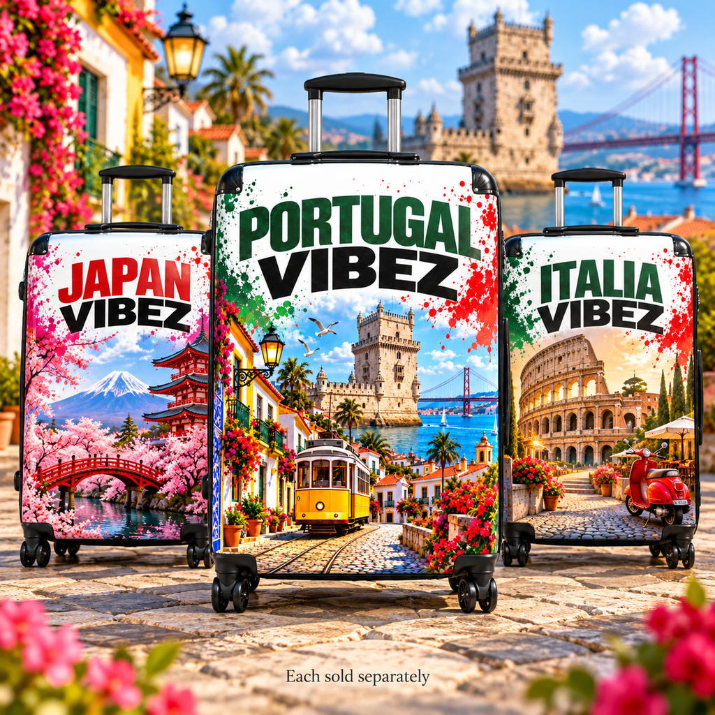 India Vibez Suitcase | Taj Mahal Tiger Travel Luggage