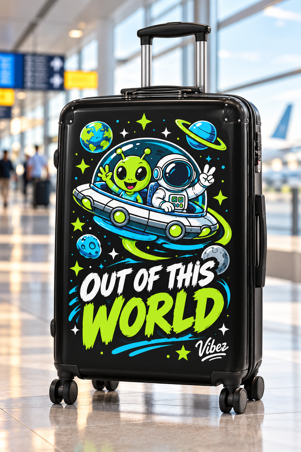 Out of This World Alien Astronaut Suitcase | Space Travel Kids Luggage