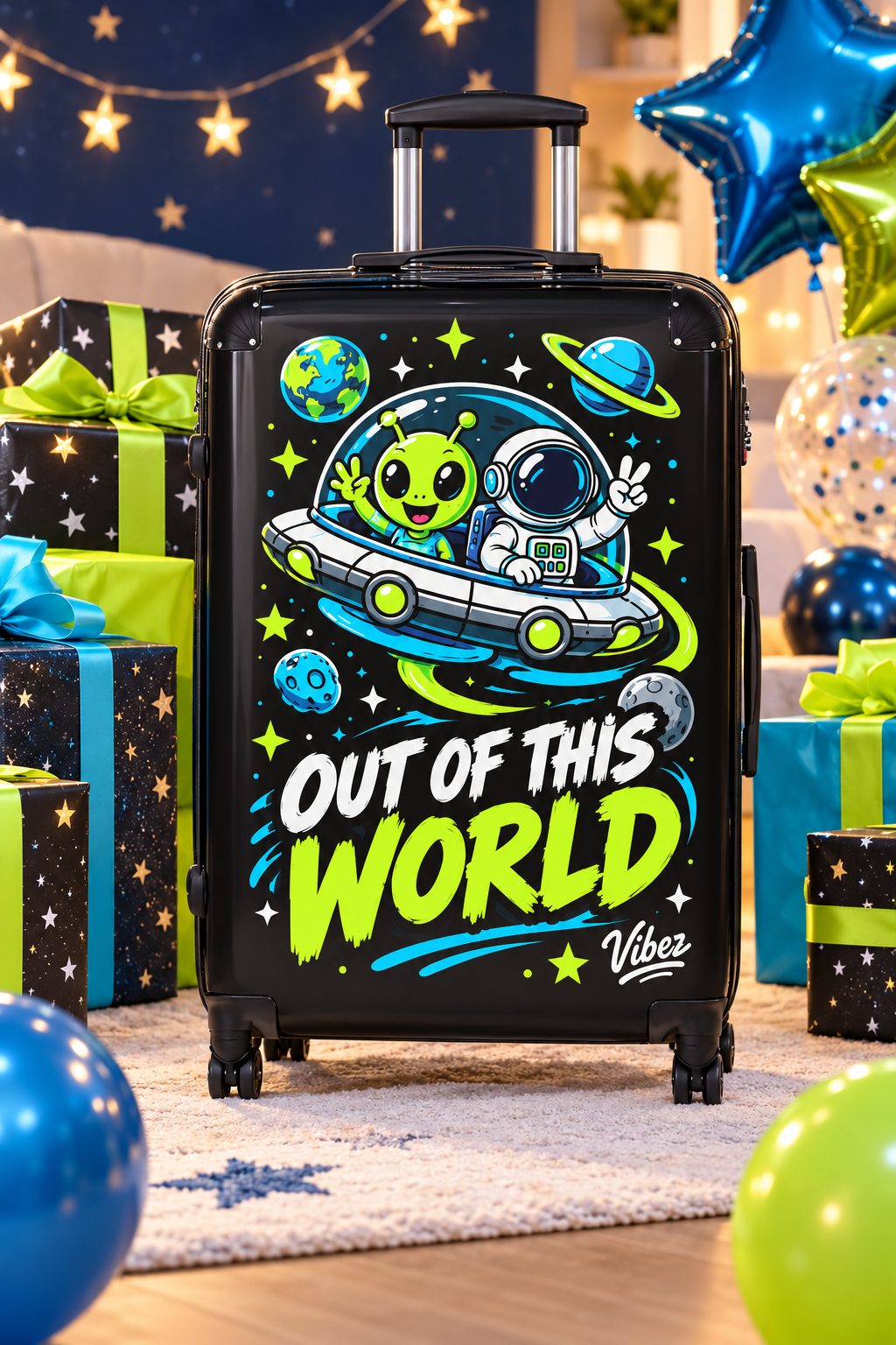 Out of This World Alien Astronaut Suitcase | Space Travel Kids Luggage