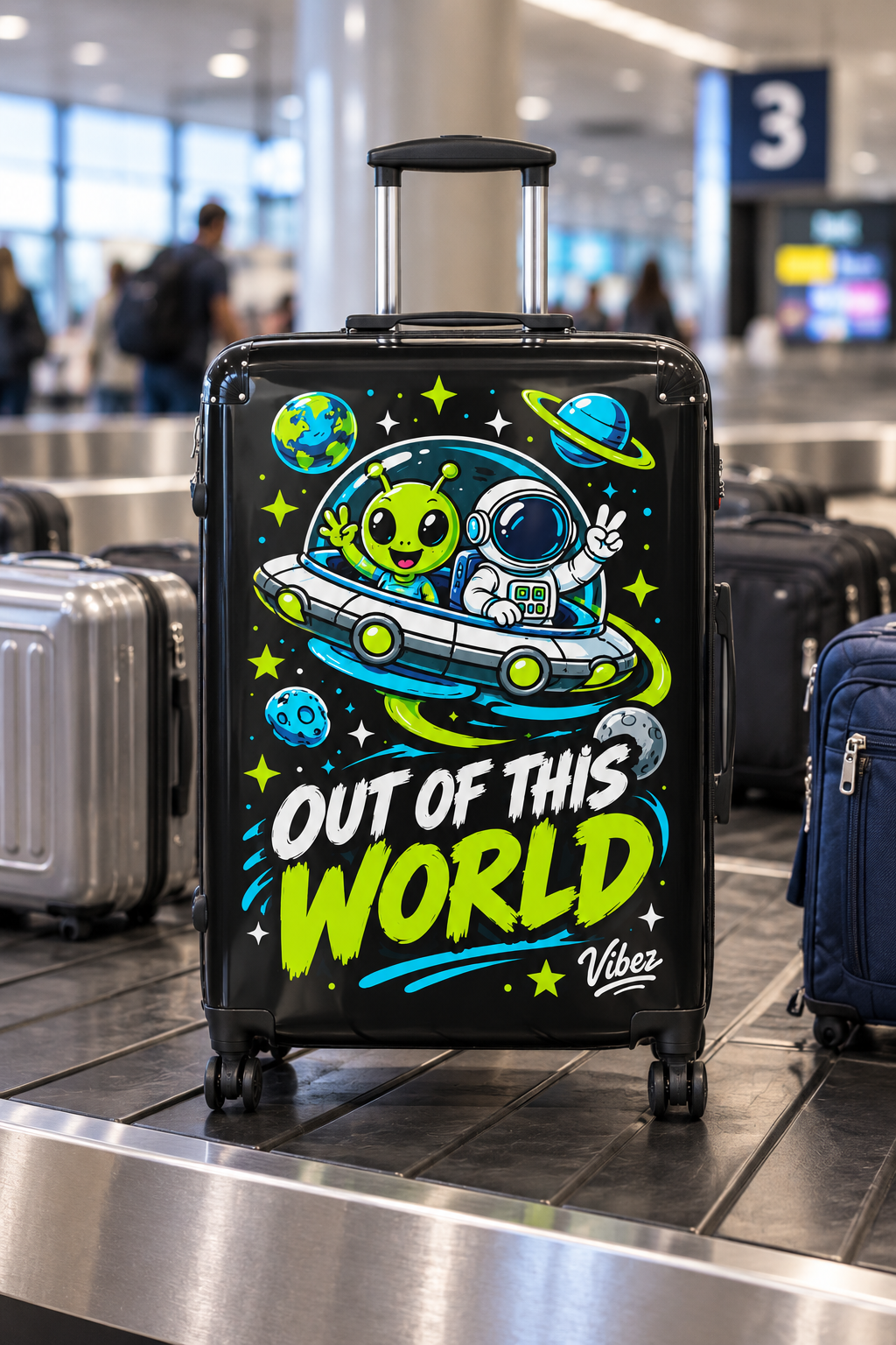 Out of This World Alien Astronaut Suitcase | Space Travel Kids Luggage