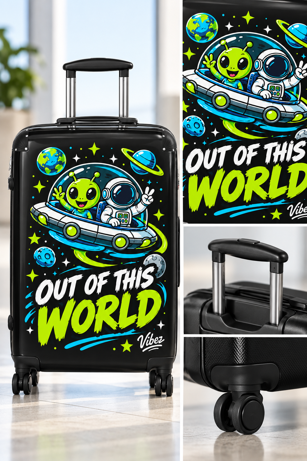 Out of This World Alien Astronaut Suitcase | Space Travel Kids Luggage