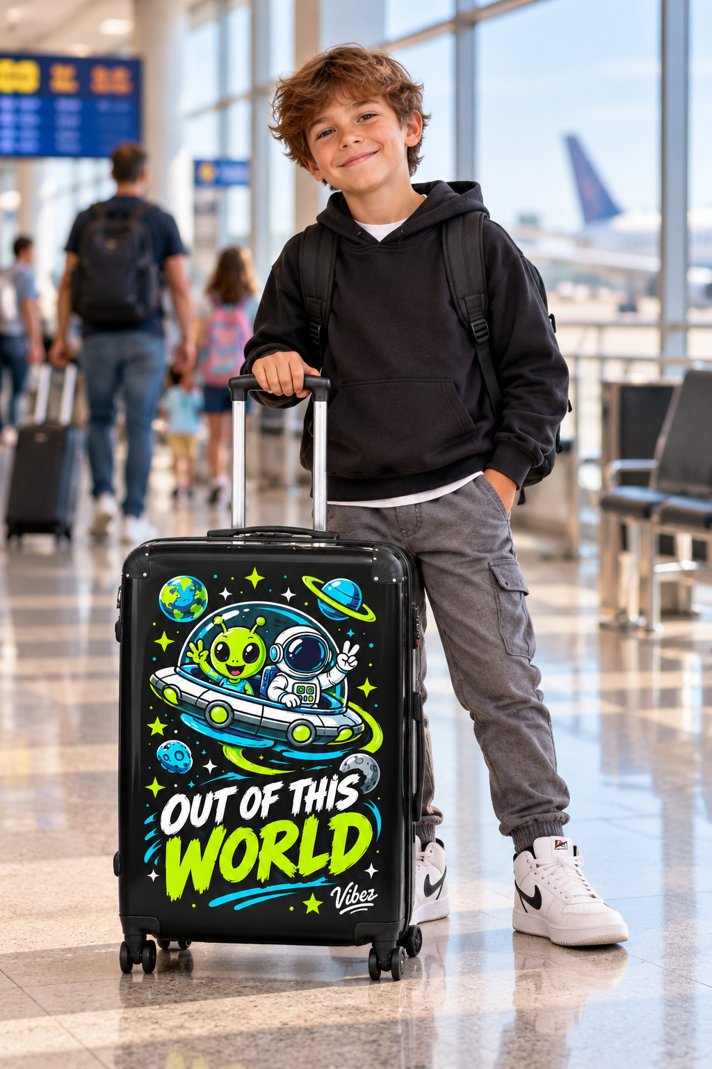 Out of This World Alien Astronaut Suitcase | Space Travel Kids Luggage