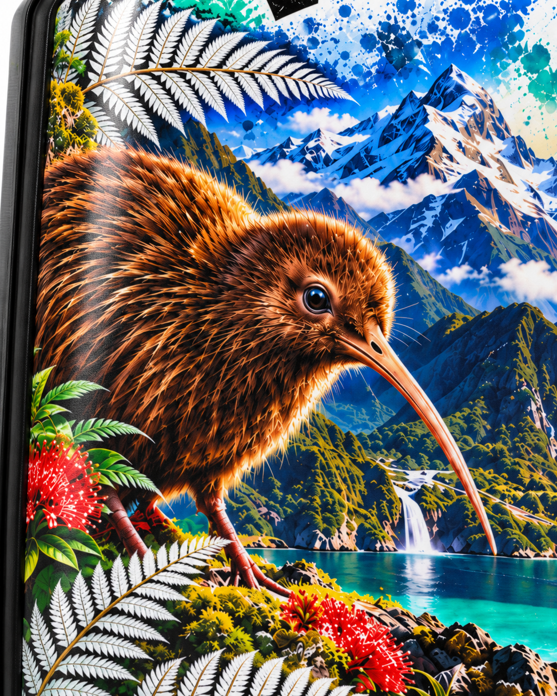 NZ Vibez Suitcase | Kiwi, Mountains & Cityscape Luggage Cover