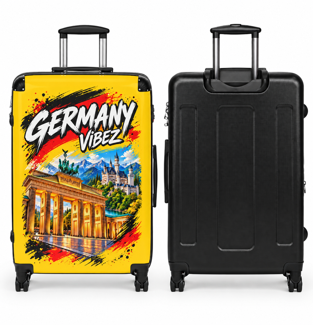 Germany Vibez Suitcase | Brandenburger Tor Neuschwanstein Luggage