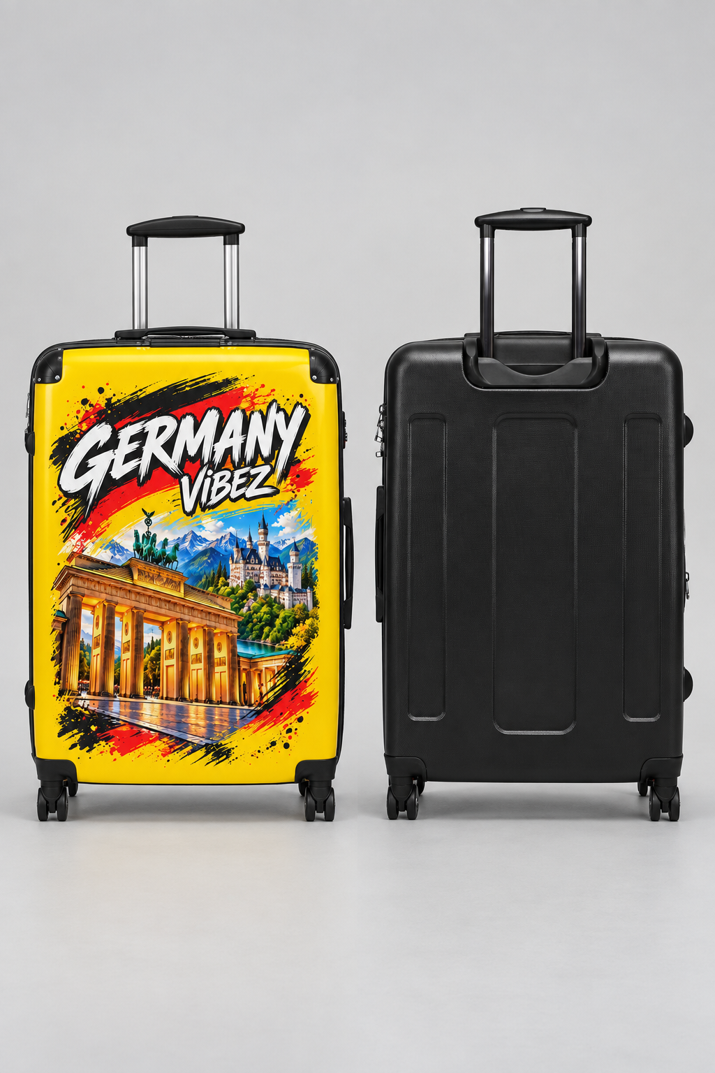 Germany Vibez Suitcase | Brandenburger Tor Neuschwanstein Luggage