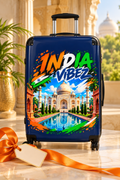 India Vibez Suitcase | Taj Mahal Travel Luggage, Colorful Indian Landmark Design