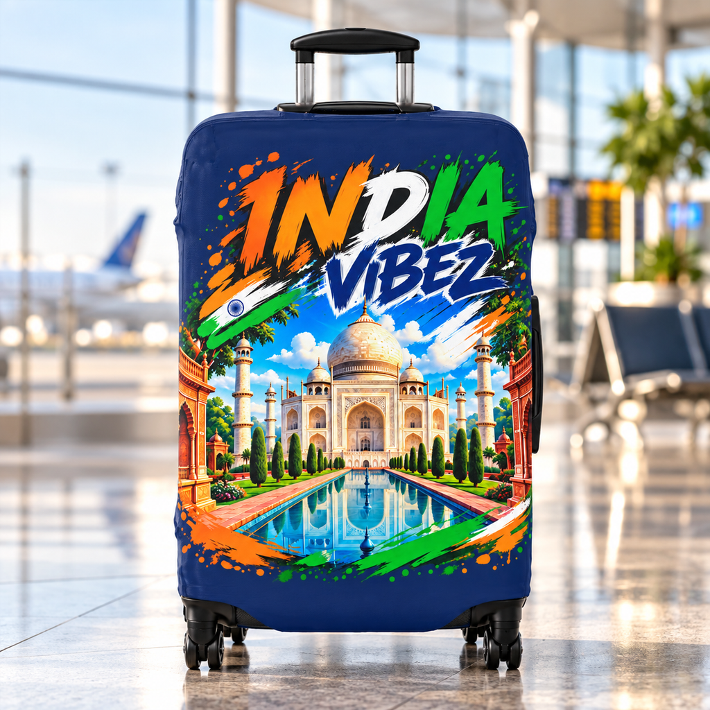 India Vibez Luggage Cover | Taj Mahal Travel Sleeve