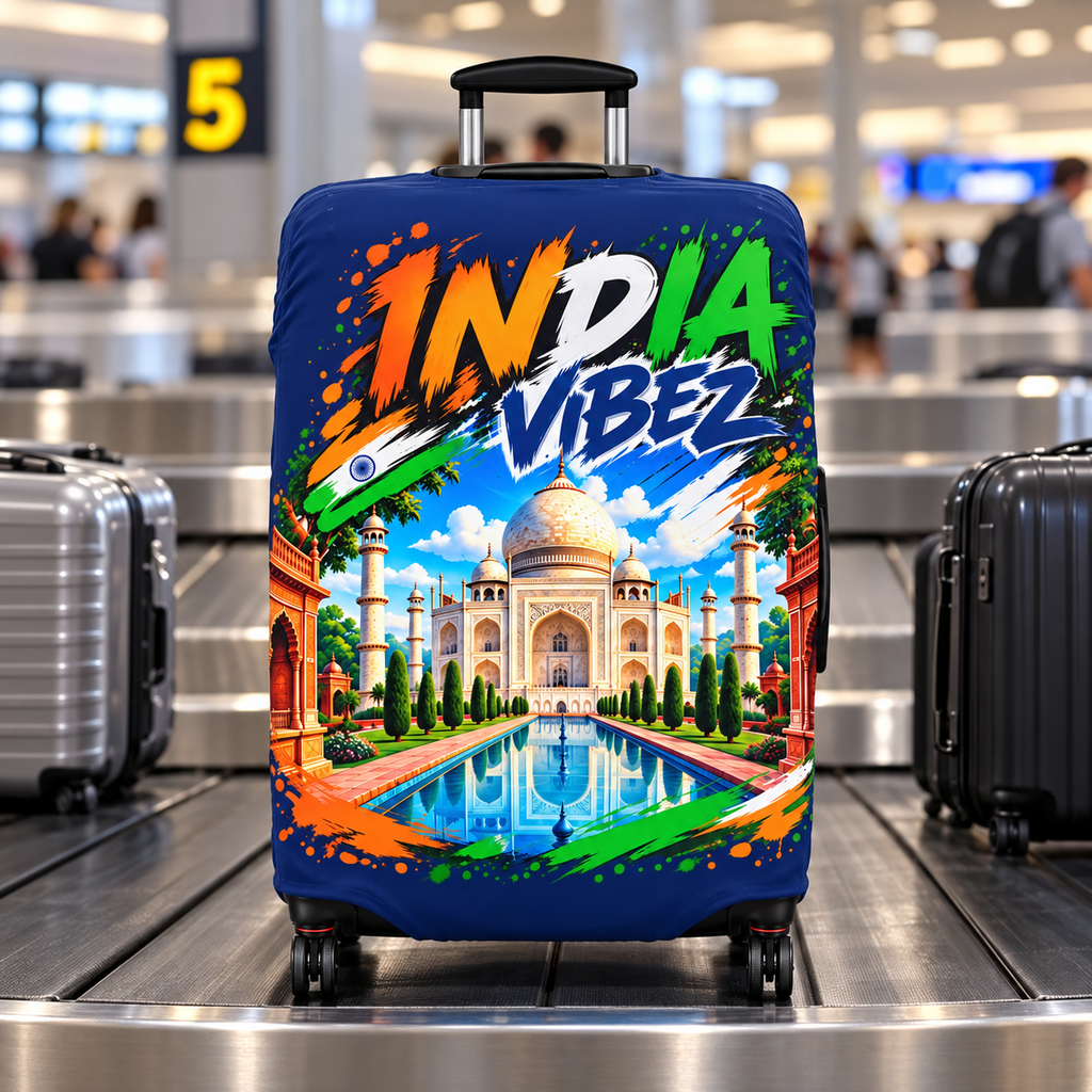 India Vibez Luggage Cover | Taj Mahal Travel Sleeve