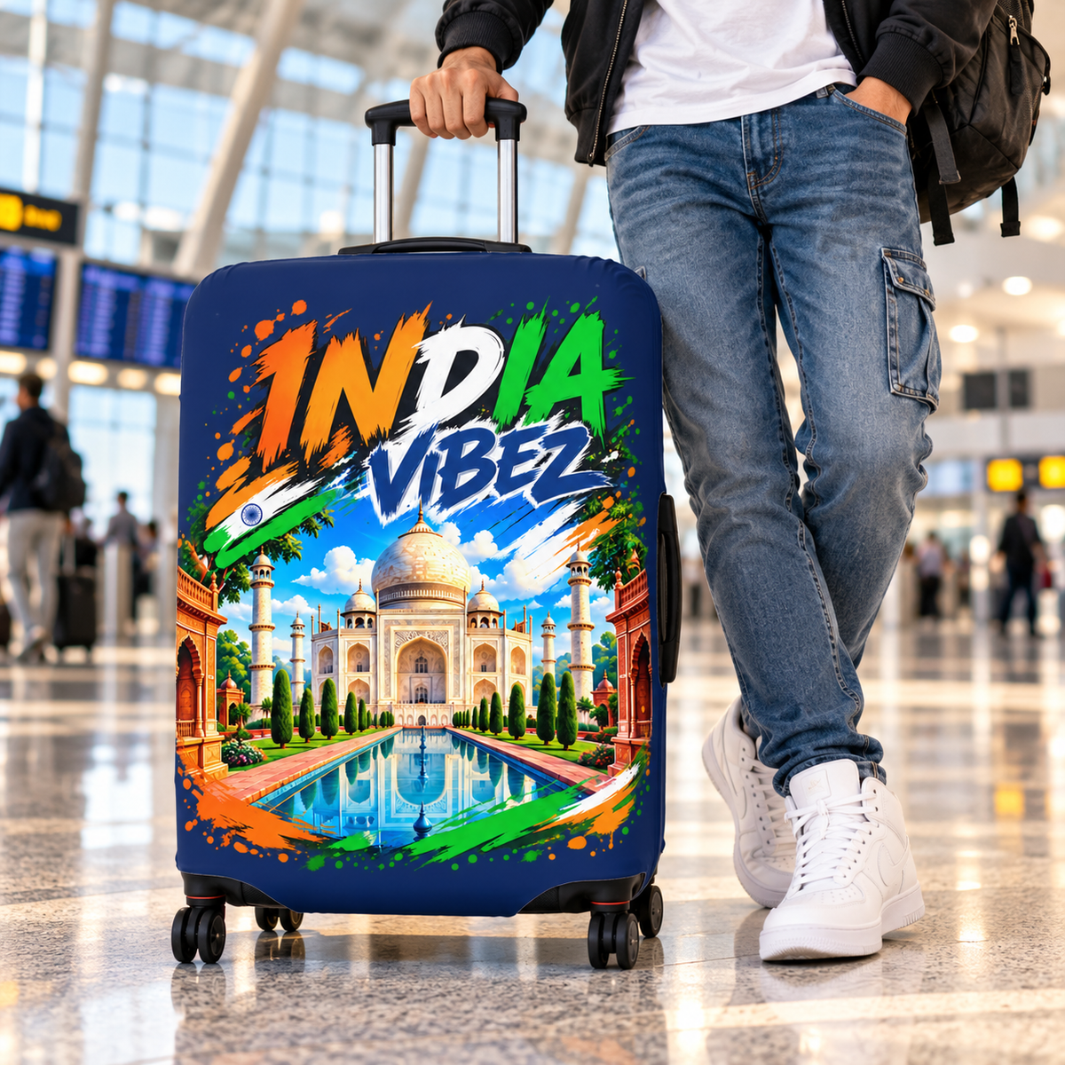 India Vibez Luggage Cover | Taj Mahal Travel Sleeve