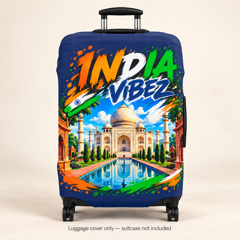 India Vibez Luggage Cover | Taj Mahal Travel Sleeve