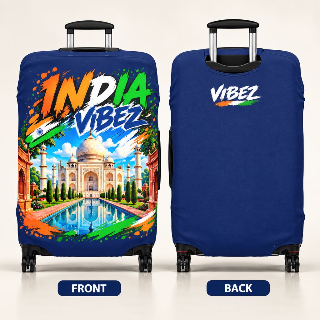 India Vibez Luggage Cover | Taj Mahal Travel Sleeve
