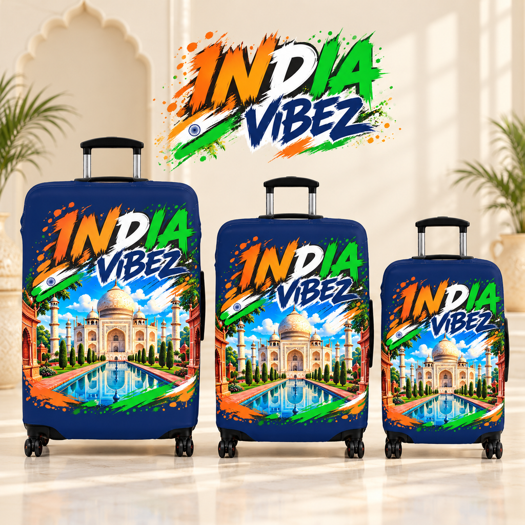 India Vibez Luggage Cover | Taj Mahal Travel Sleeve