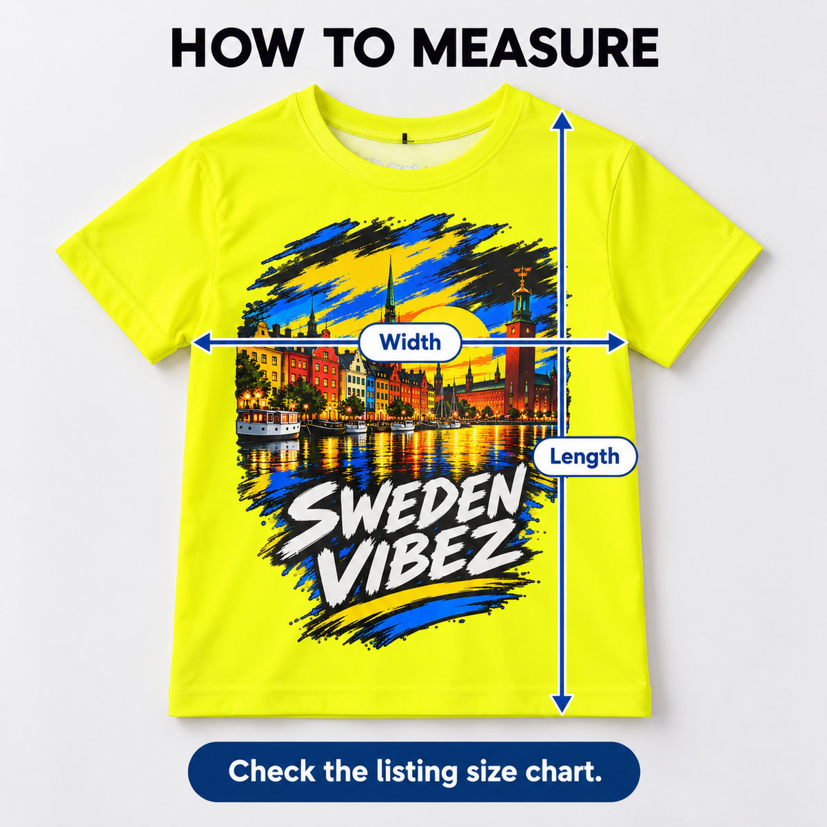 Sweden Vibez Jersey | Kids All-Over Print Sports Shirt