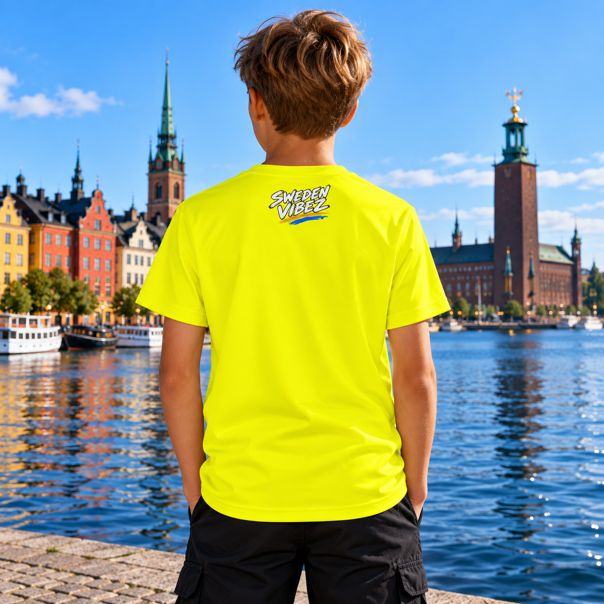 Sweden Vibez Jersey | Kids All-Over Print Sports Shirt