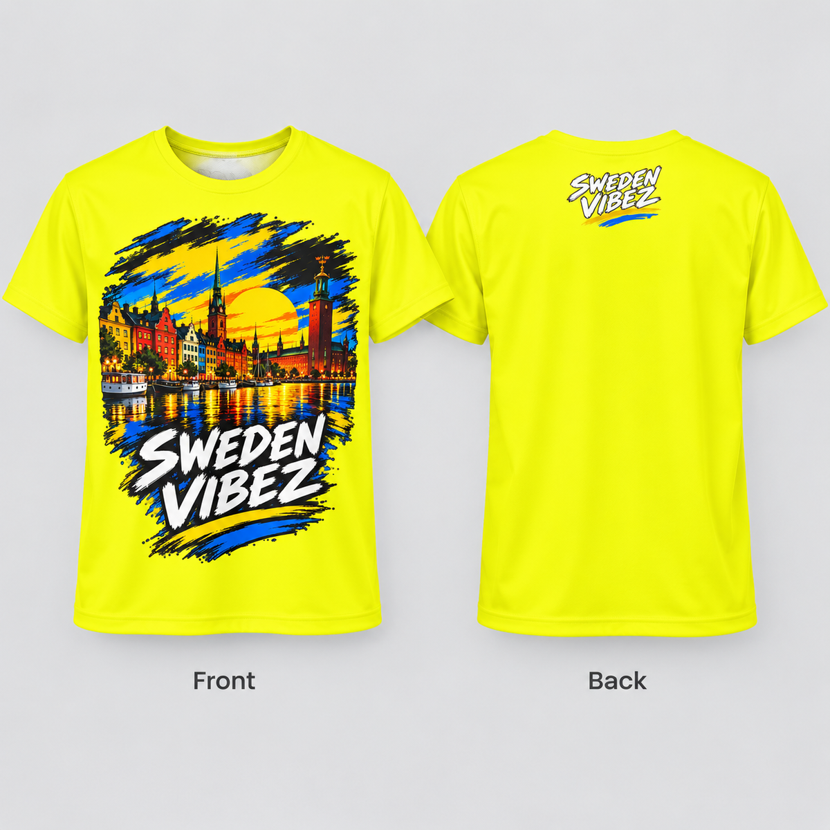 Sweden Vibez Jersey | Kids All-Over Print Sports Shirt