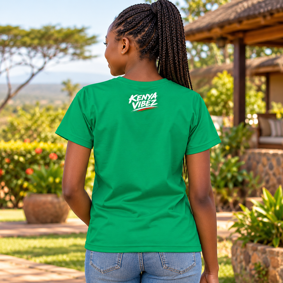 Kenya Vibez Sunset Safari Kids Jersey | African Wildlife Print