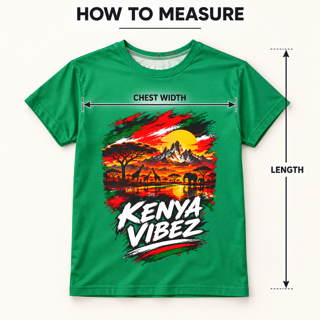 Kenya Vibez Sunset Safari Kids Jersey | African Wildlife Print