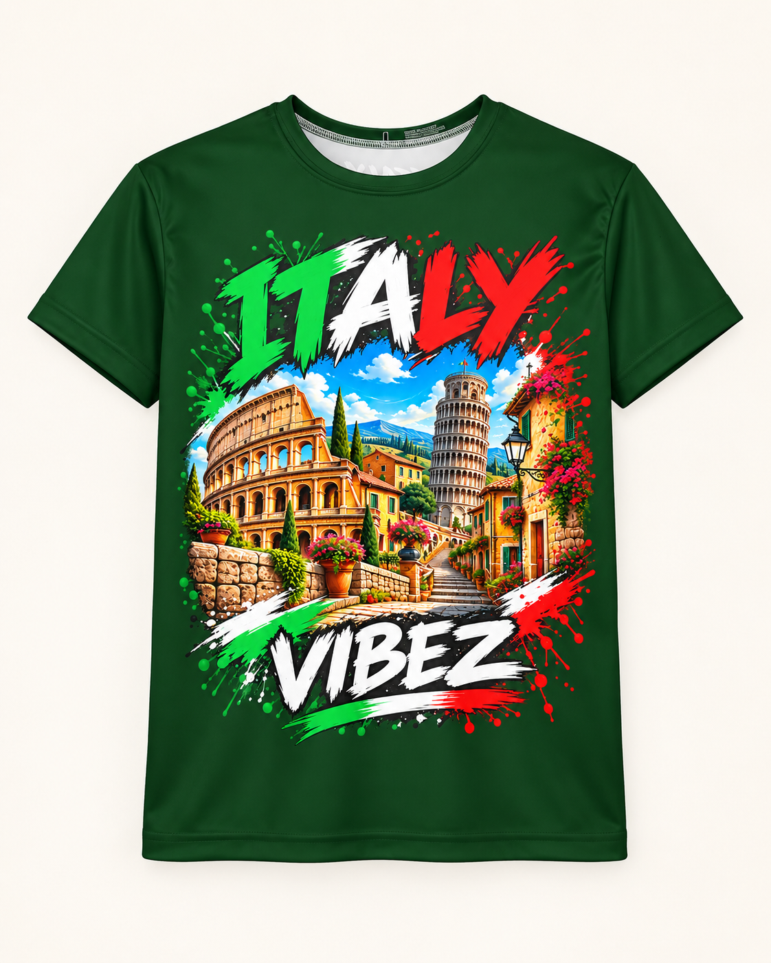 Italy Vibez Kids Jersey | Italian Landmarks Soccer Shirt