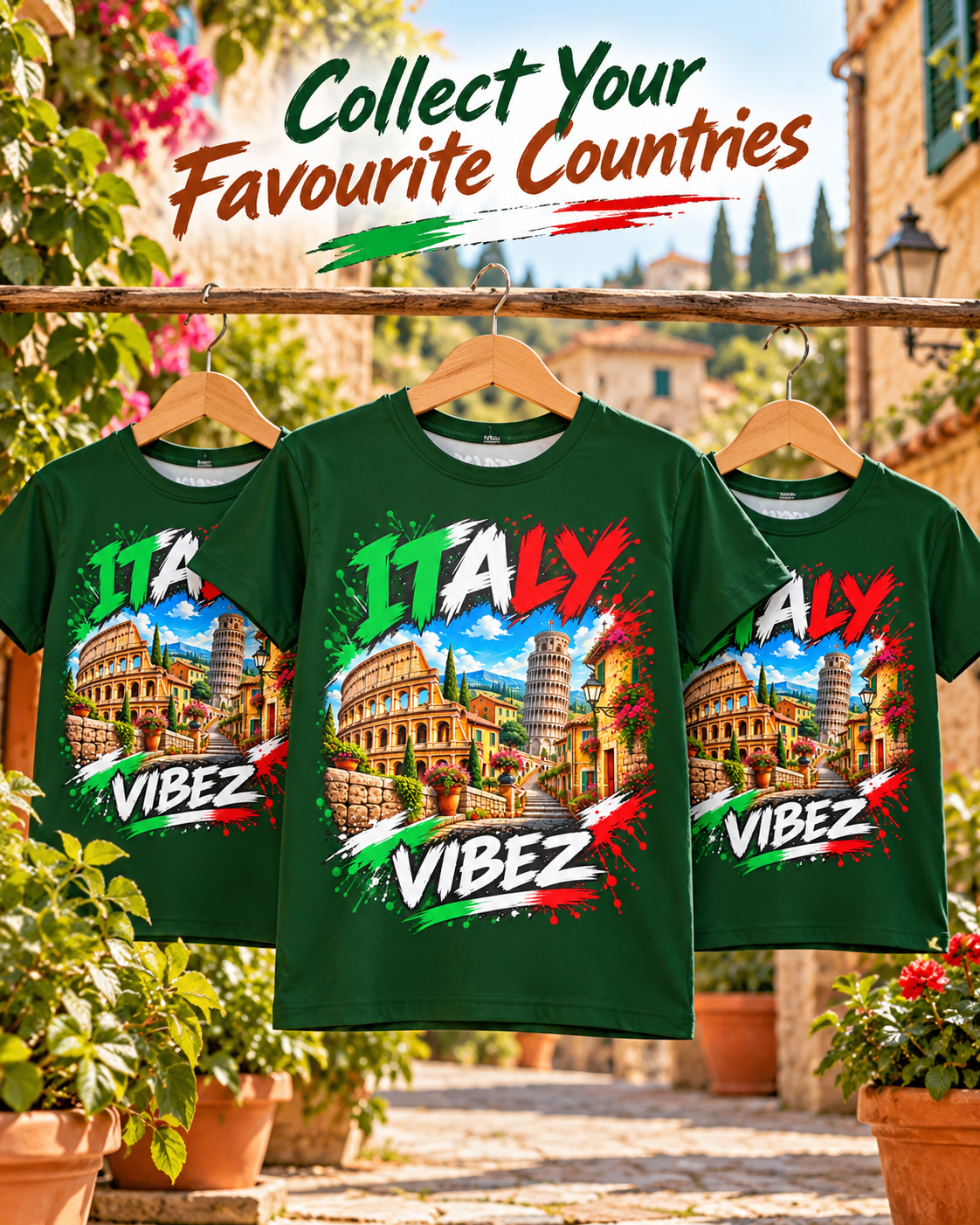 Italy Vibez Kids Jersey | Italian Landmarks Soccer Shirt