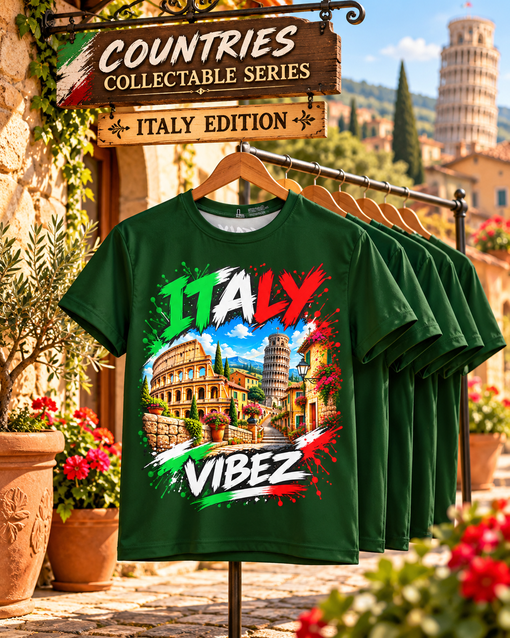 Italy Vibez Kids Jersey | Italian Landmarks Soccer Shirt