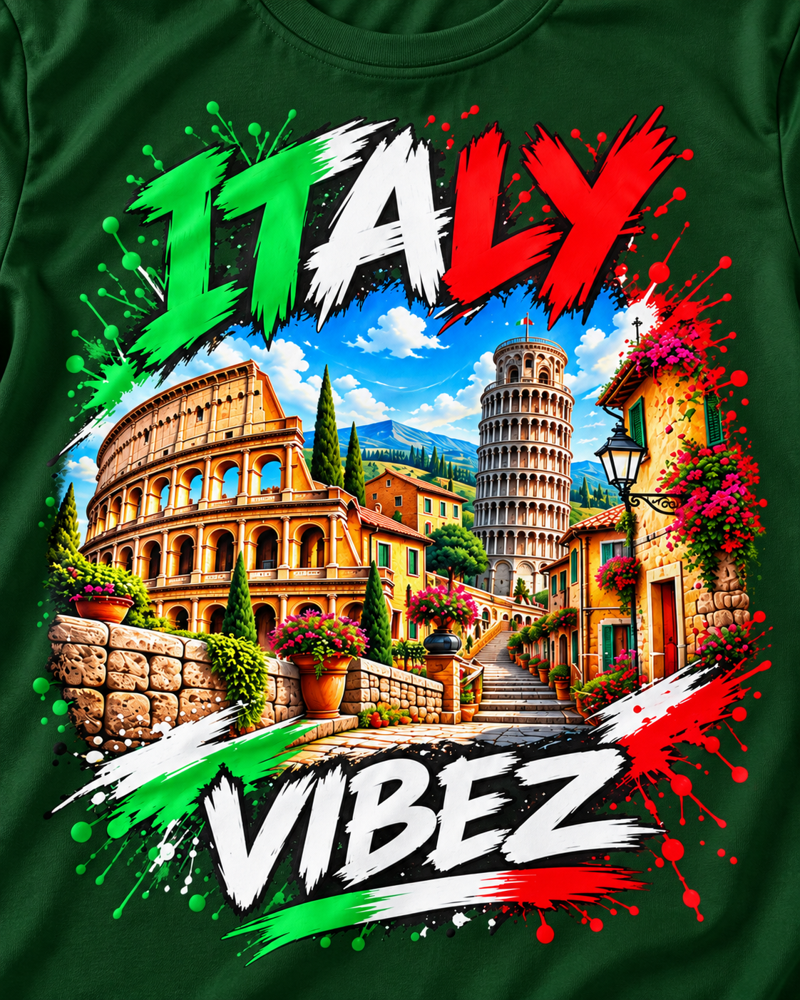 Italy Vibez Kids Jersey | Italian Landmarks Soccer Shirt