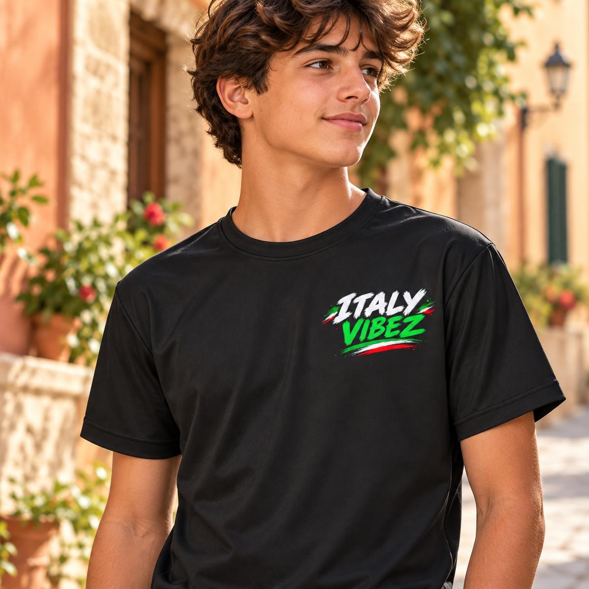 Italy Vibez Kids Jersey | Italian Flag Colosseum Leaning Tower Sports Tee