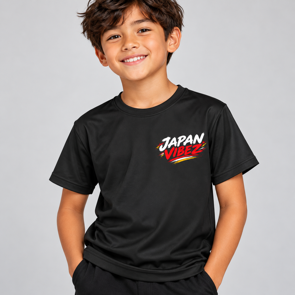 Japan Vibez Kids Jersey | Mount Fuji Torii Cherry Blossom Graphic