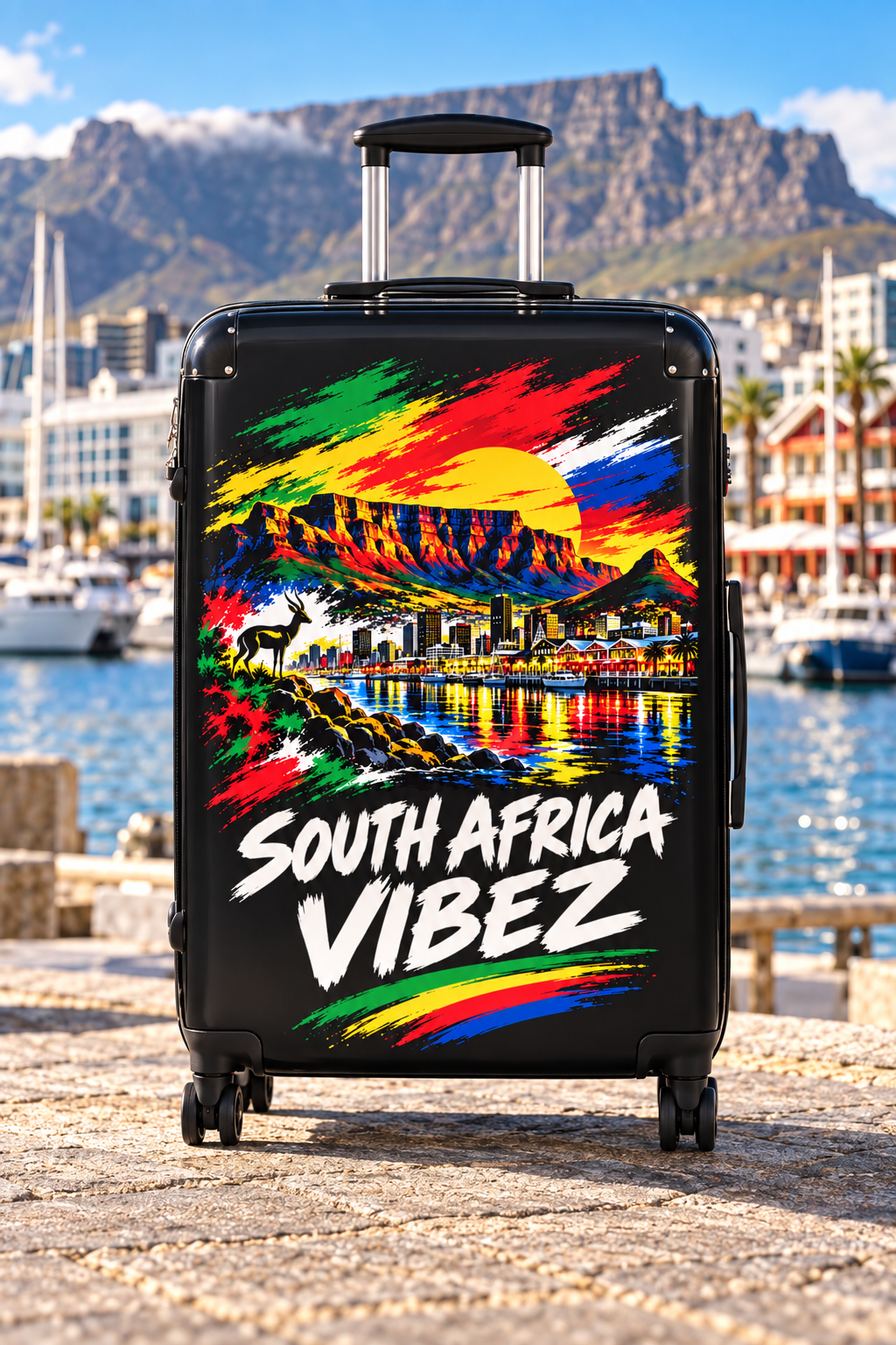 South Africa Vibez Suitcase | Table Mountain Skyline Luggage