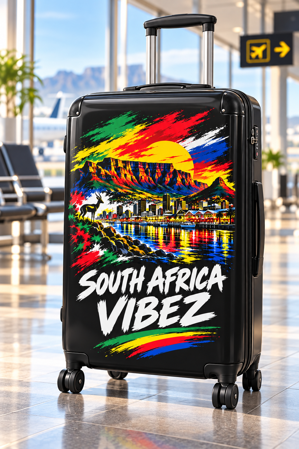 South Africa Vibez Suitcase | Table Mountain Skyline Luggage
