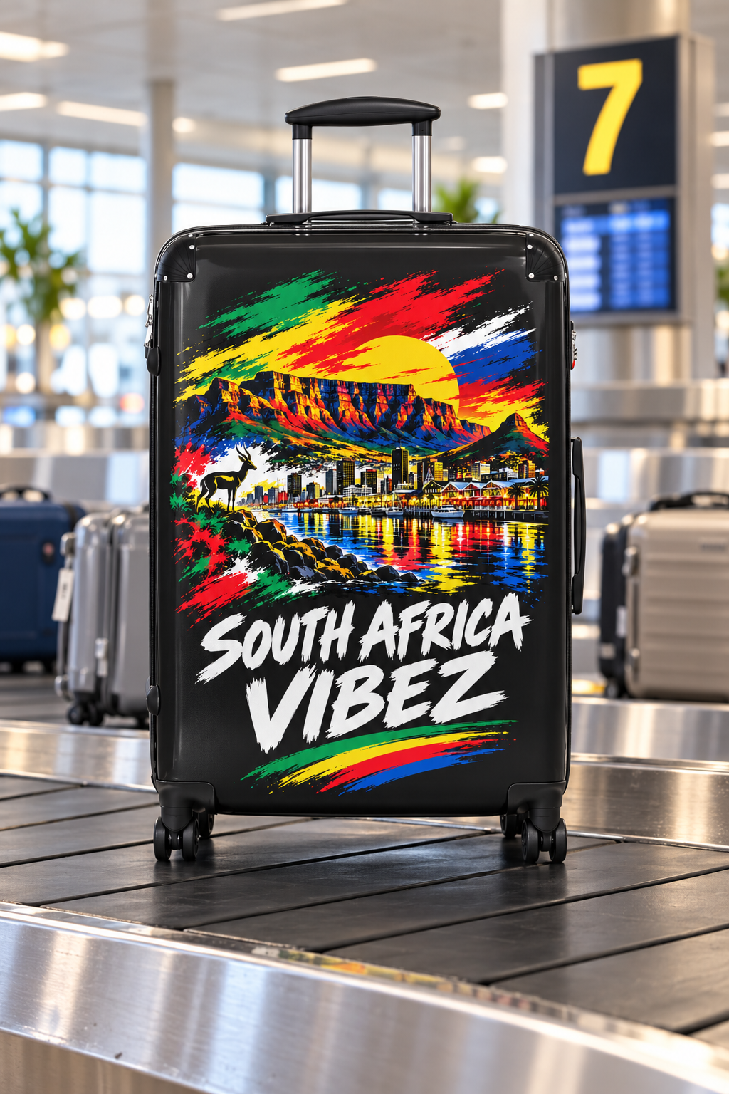South Africa Vibez Suitcase | Table Mountain Skyline Luggage