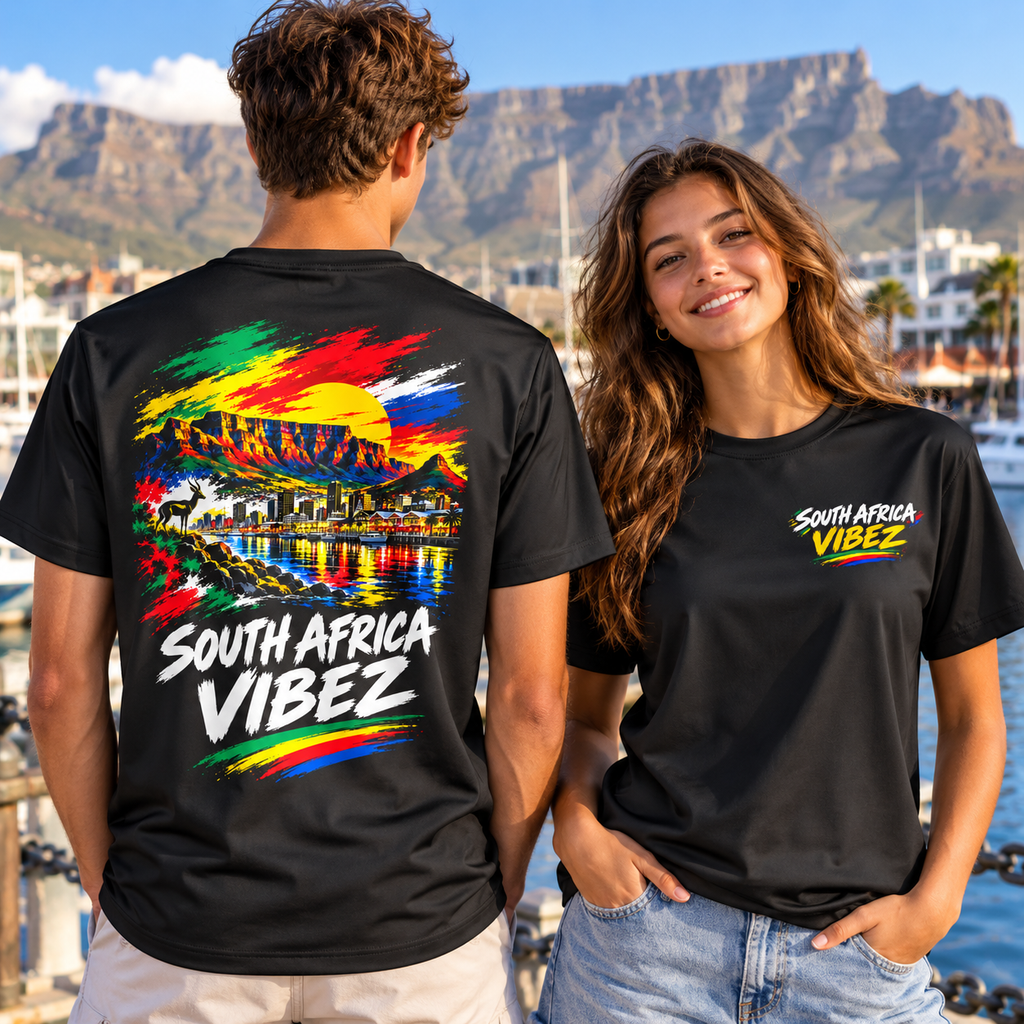South Africa Vibez Kids Jersey | Cape Town Skyline Football Tee