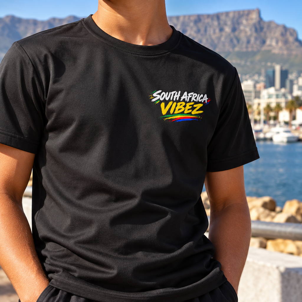 South Africa Vibez Kids Jersey | Cape Town Skyline Football Tee