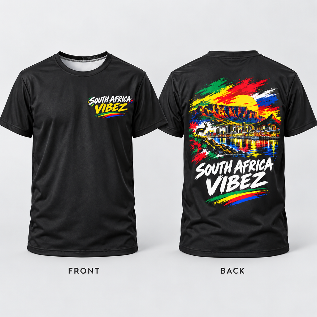 South Africa Vibez Kids Jersey | Cape Town Skyline Football Tee