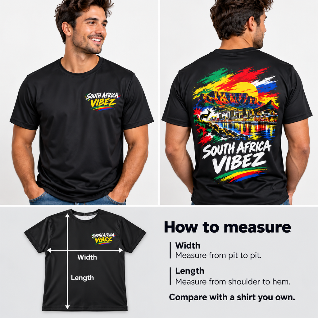 South Africa Vibez Kids Jersey | Cape Town Skyline Football Tee
