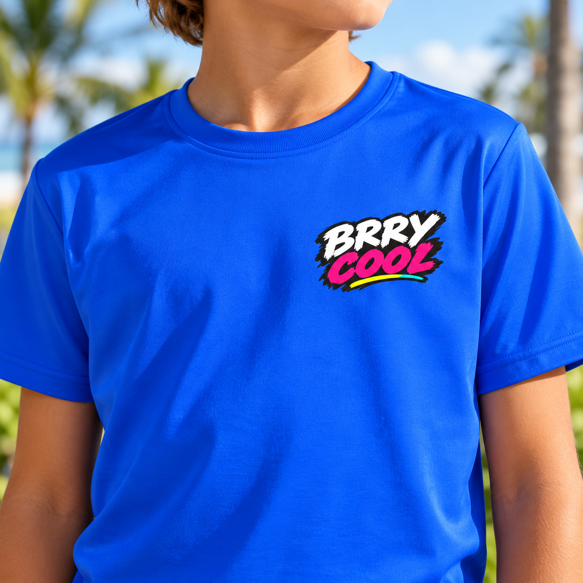 BRRY COOL blueberry character Kids Jersey | all-over print sports top
