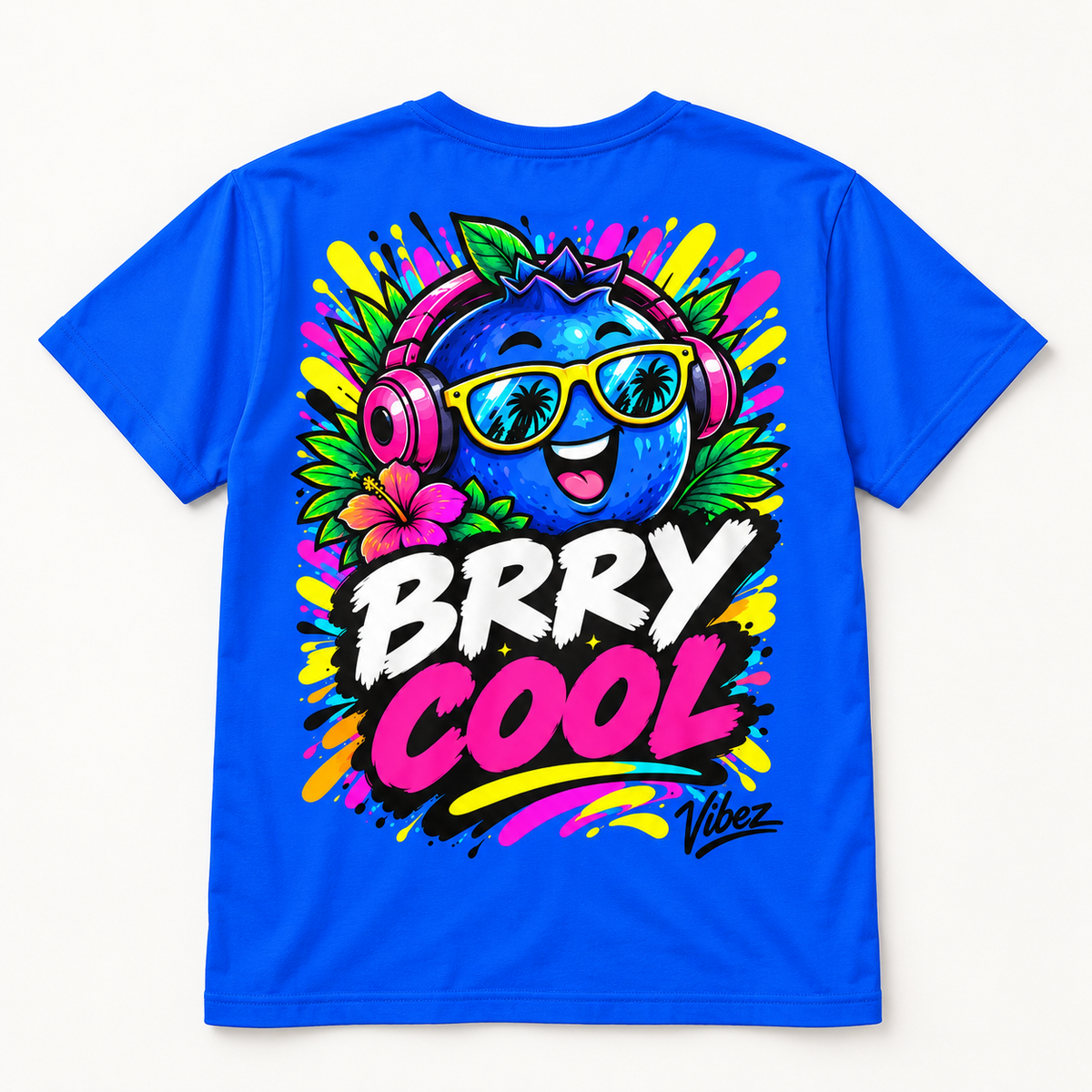 BRRY COOL blueberry character Kids Jersey | all-over print sports top