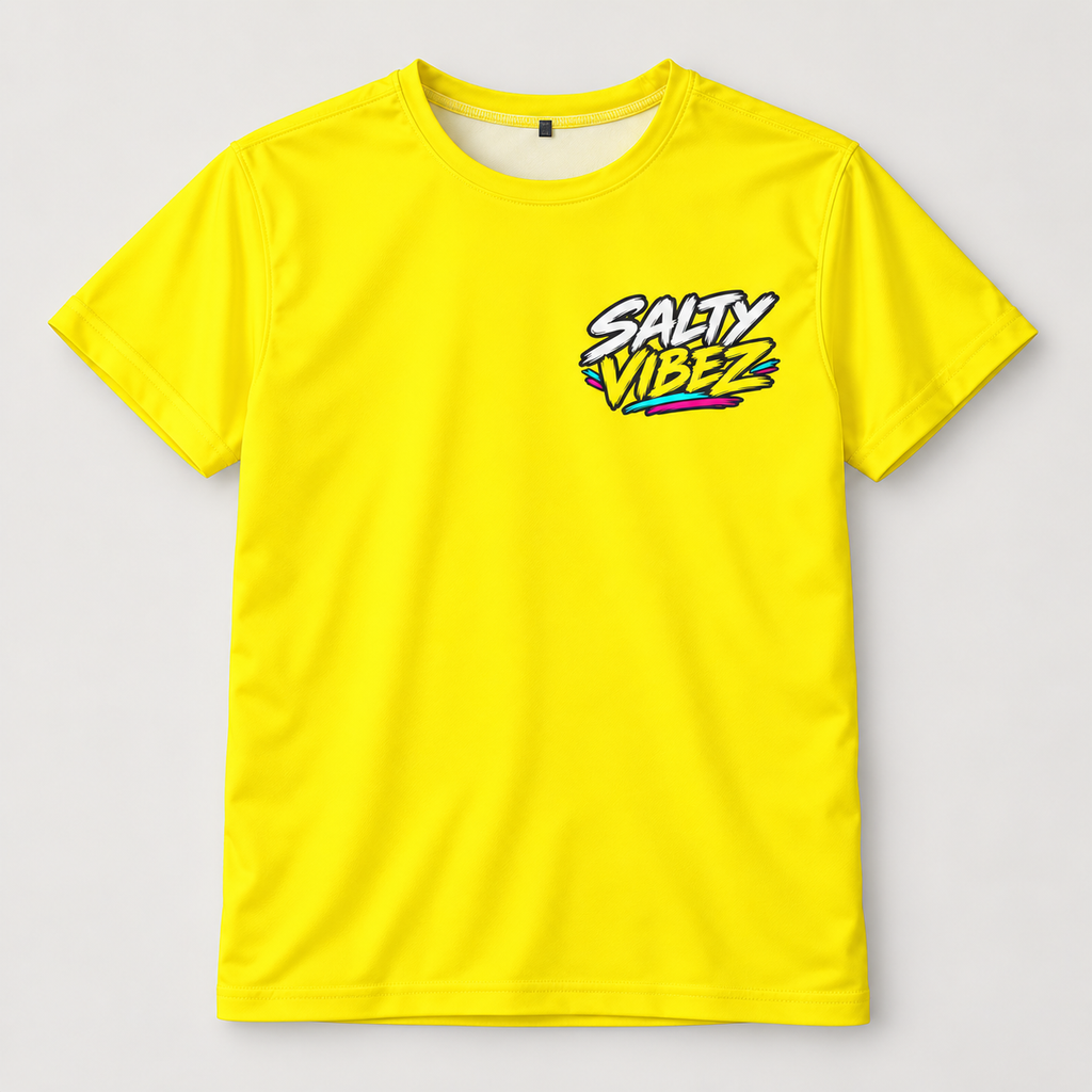 Salty Vibez Pelican Tee, Kids Jersey | Tropical Beach Surf Design