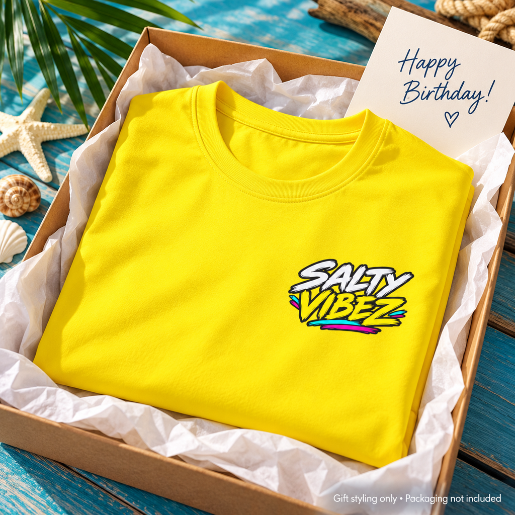 Salty Vibez Pelican Tee, Kids Jersey | Tropical Beach Surf Design