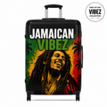 Jamaican Vibez Suitcase, Caribbean Travel Suitcase, Hard Shell Carry-On, Unique Gift for Travelers