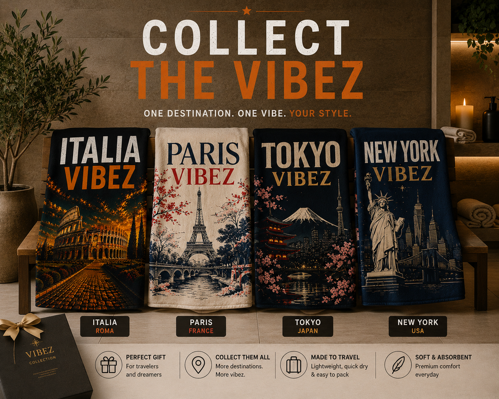 Italia Vibez Towel, Italy Colosseum Bath Towel, Rome Travel Gift, Italian Hotel & Shower Towel, Italy Vacation Decor