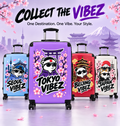 Tokyo Vibez suitcase | Sakura Panda Graphic Luggage