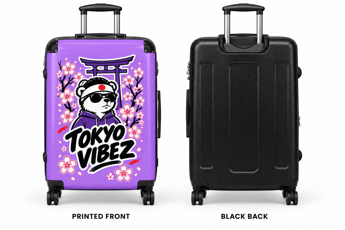 Tokyo Vibez suitcase | Sakura Panda Graphic Luggage