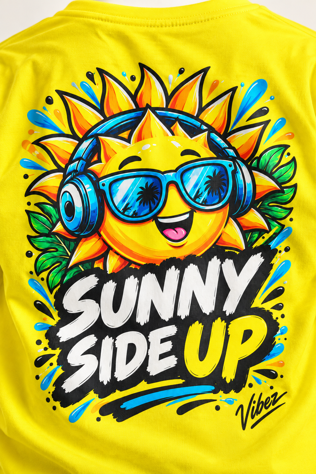 Sunny Side Up Kids Jersey | Sun with Headphones Graphic