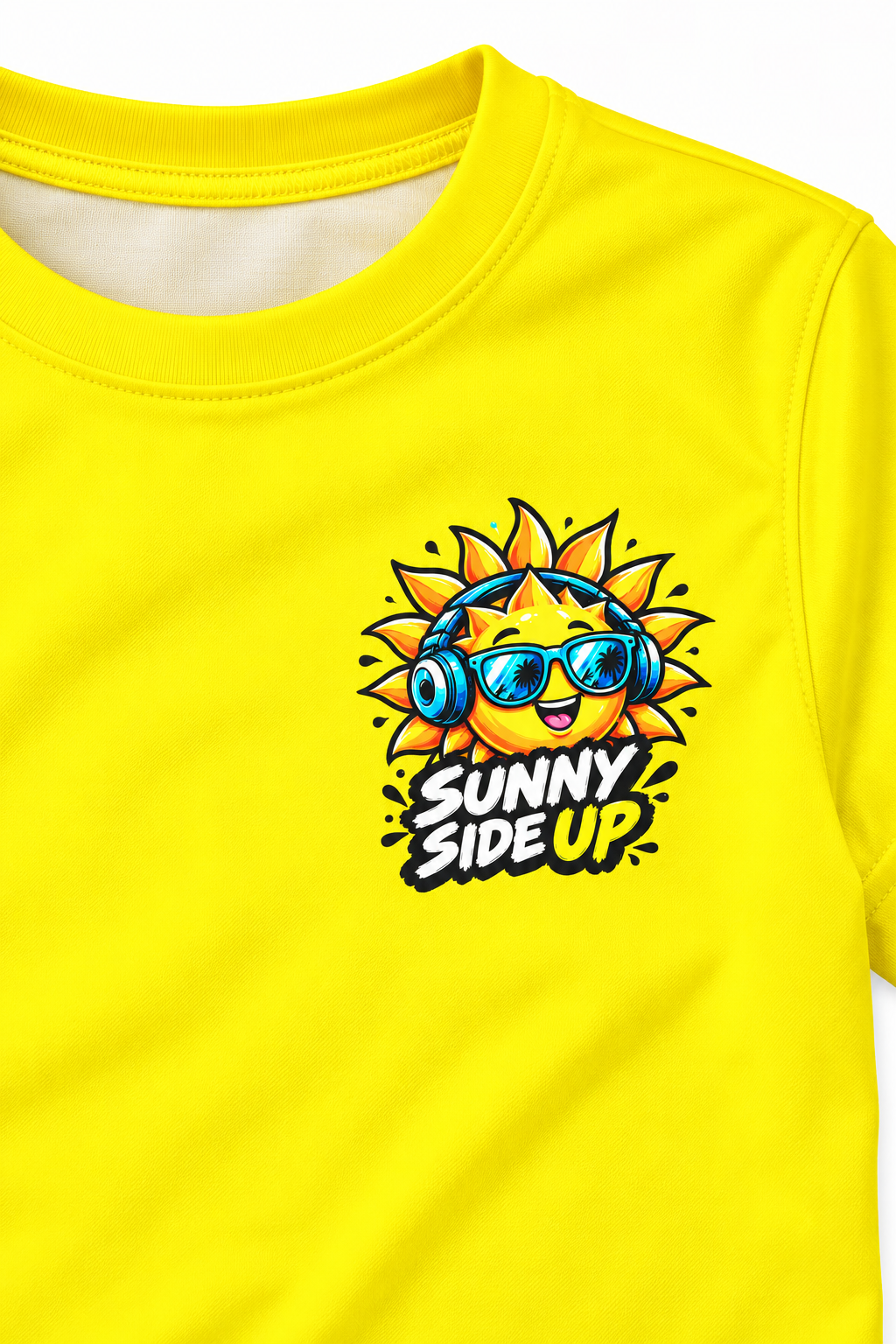 Sunny Side Up Kids Jersey | Sun with Headphones Graphic