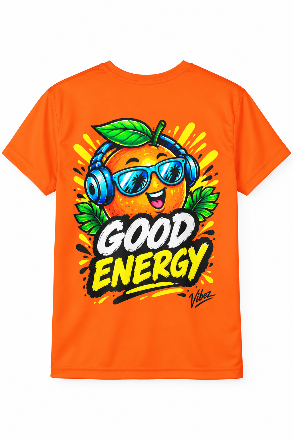 Good Energy Orange Character Kids Jersey | Sports Tee