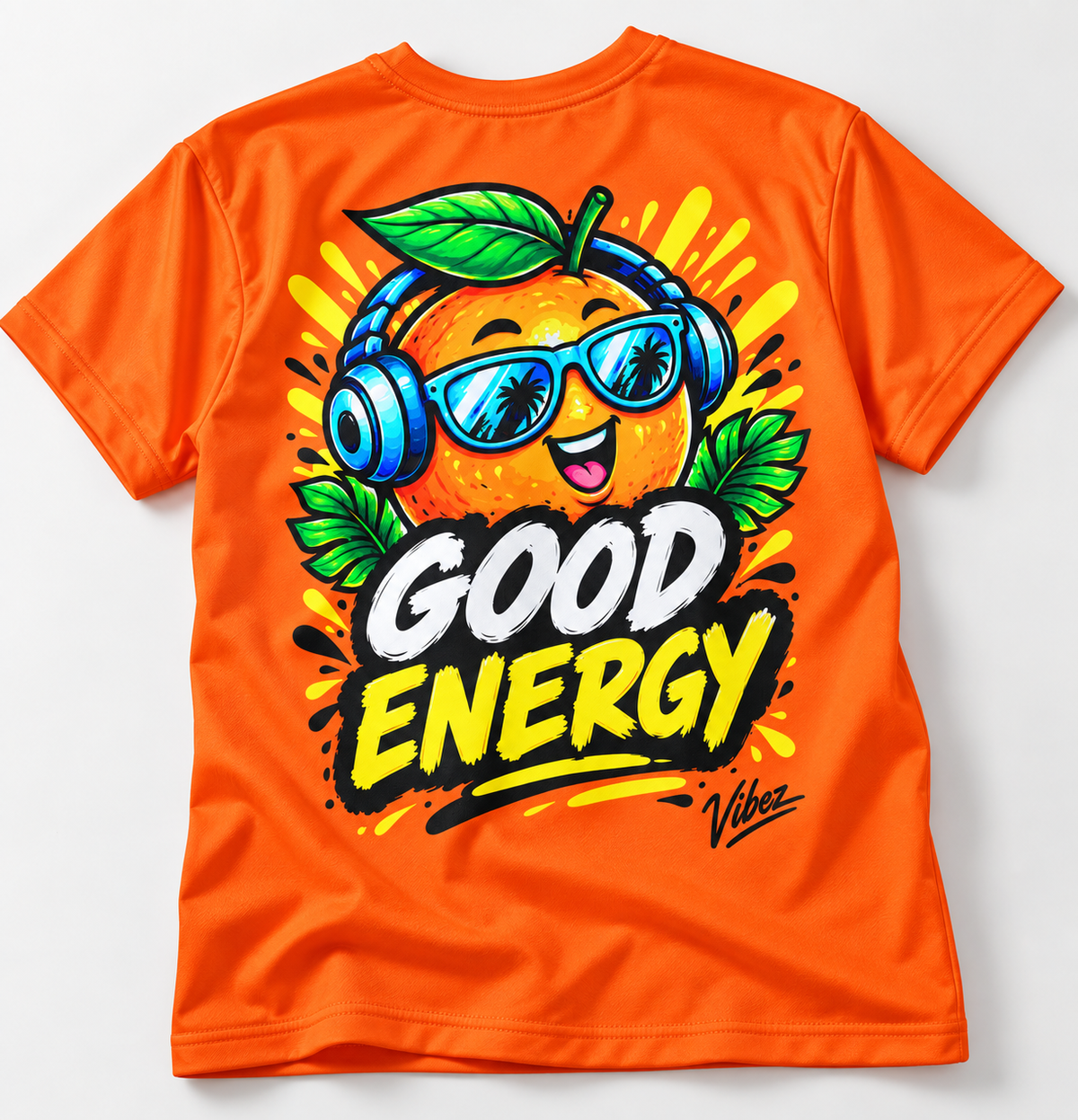 Good Energy Orange Character Kids Jersey | Sports Tee