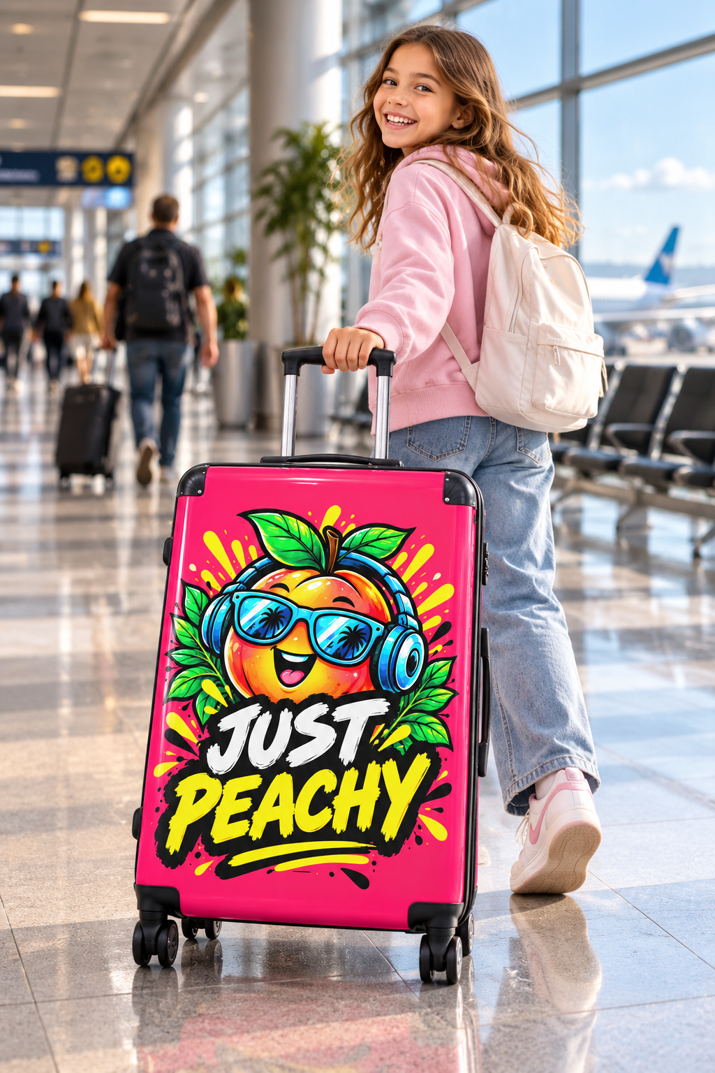 Just Peachy Peach Character Suitcase