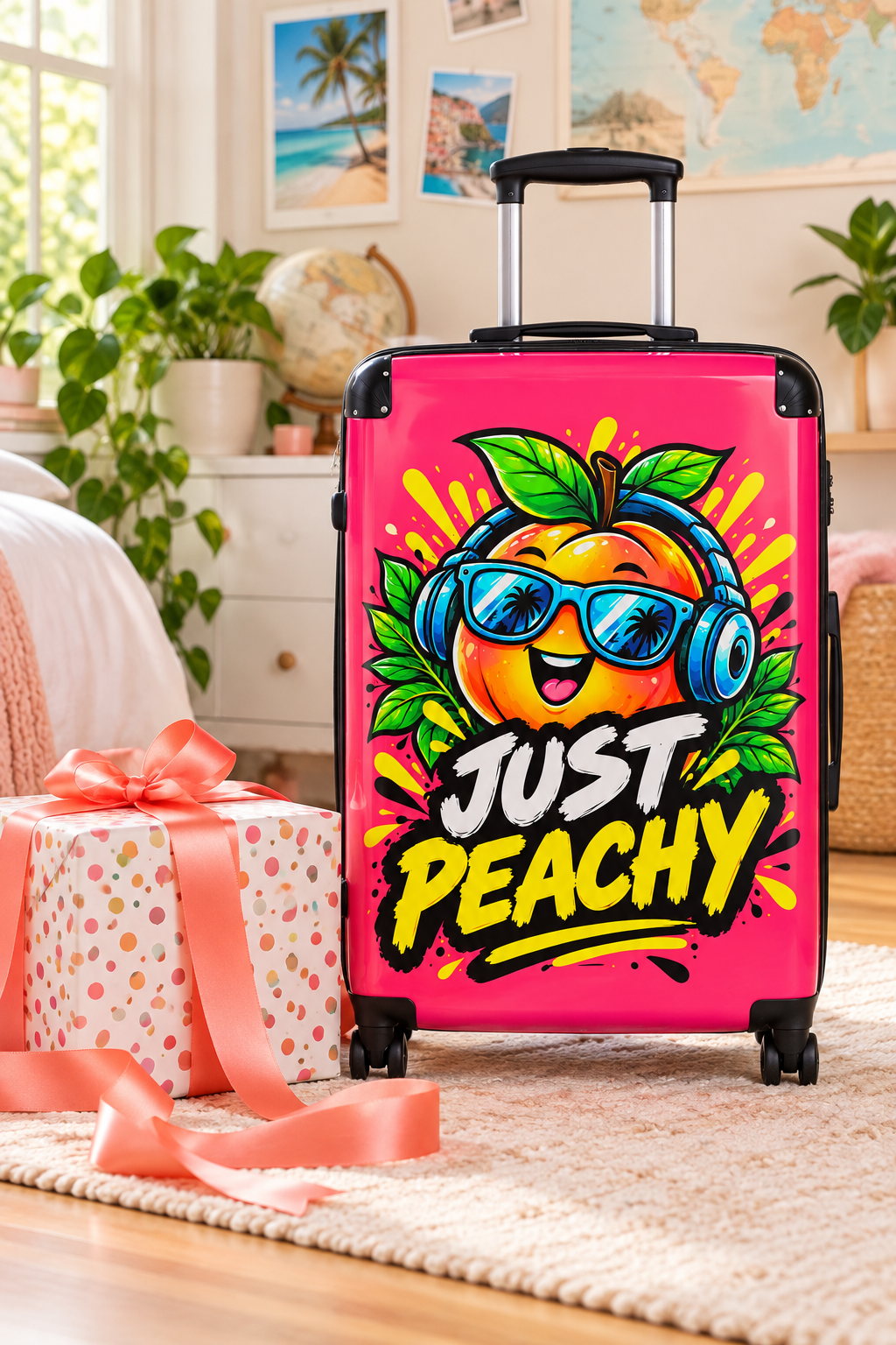 Just Peachy Peach Character Suitcase