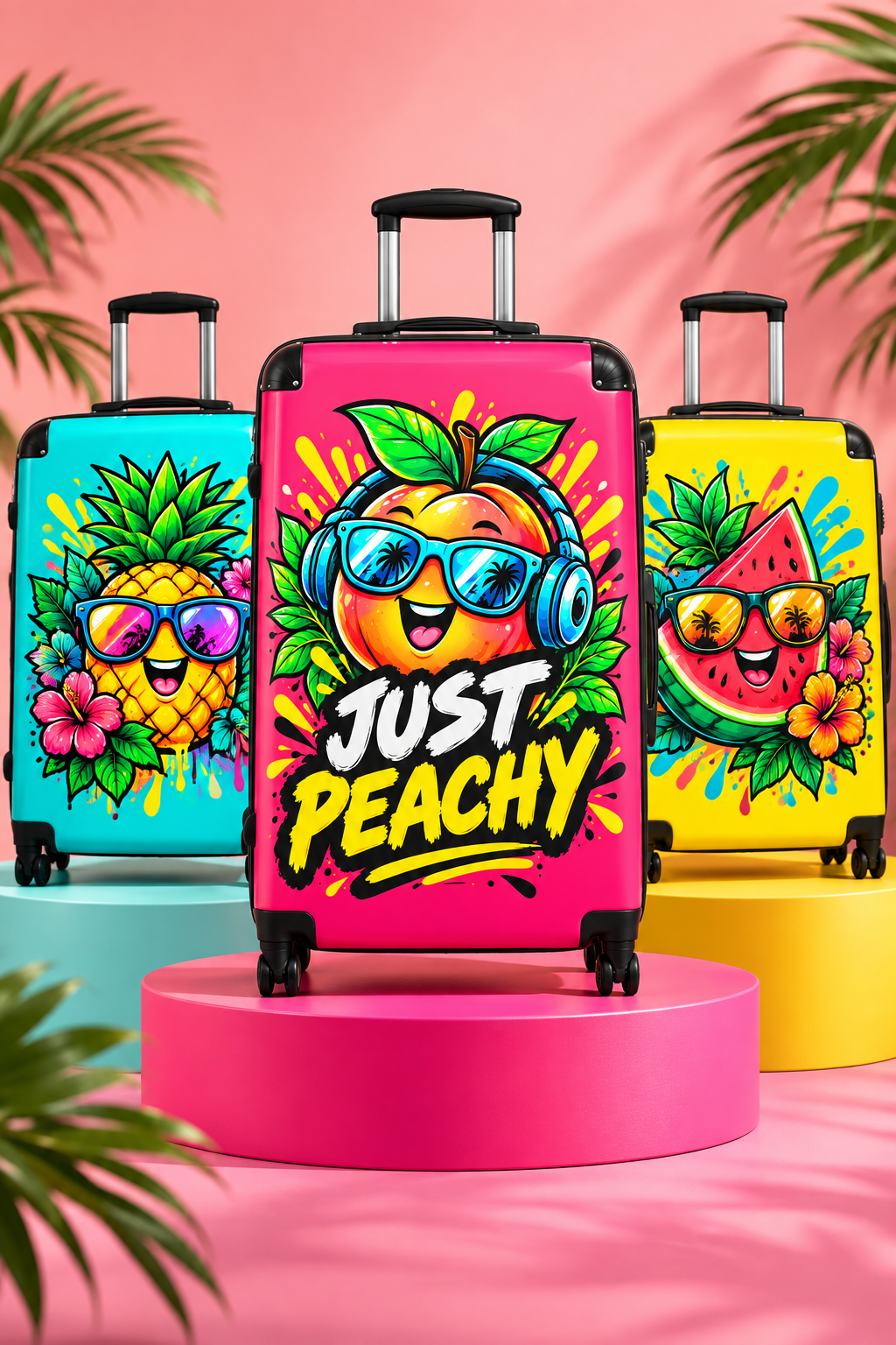 Just Peachy Peach Character Suitcase